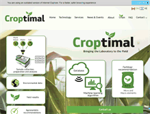 Tablet Screenshot of croptimal.com